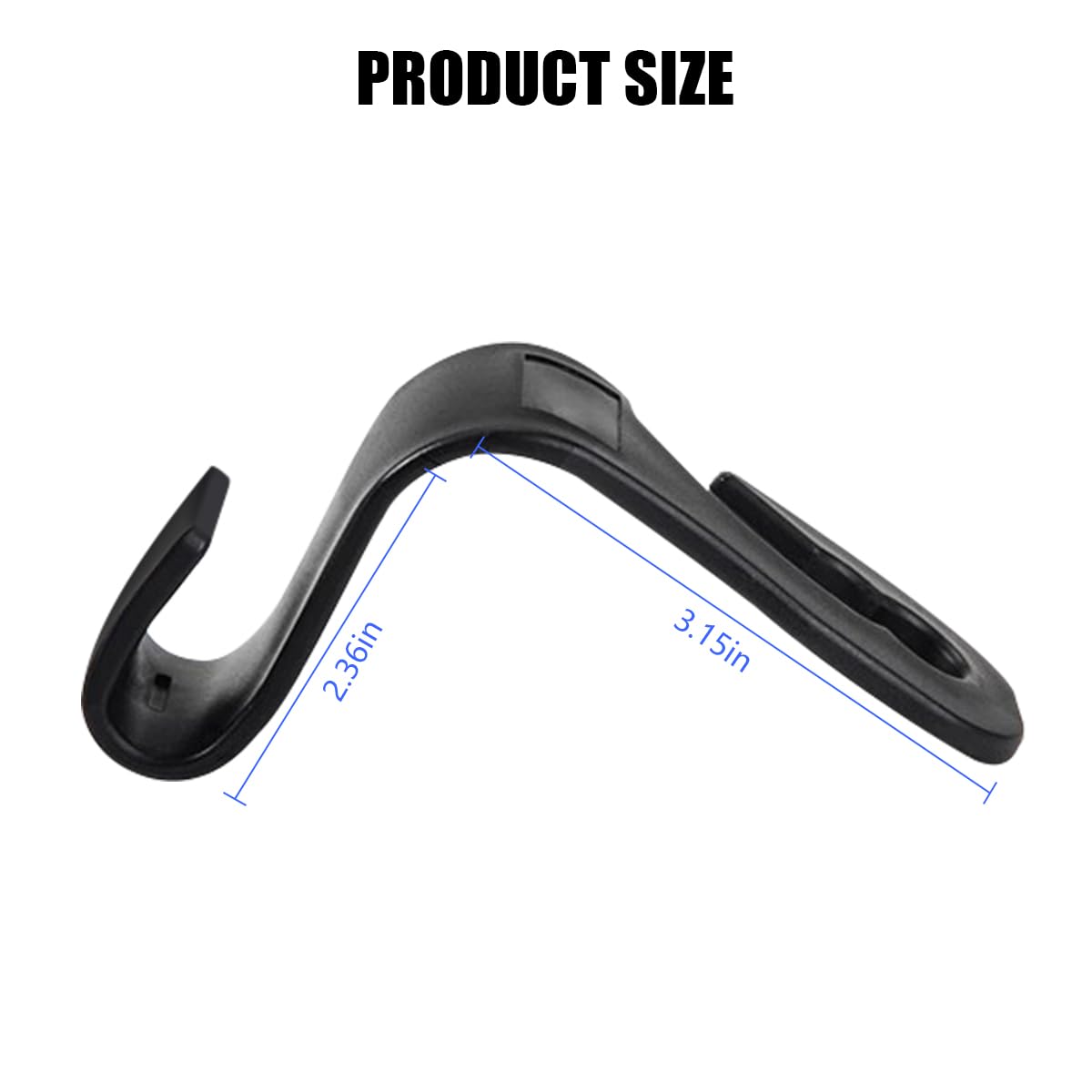 Mandark 2-Piece Car Seat Headrest Hooks - Universal for All Vehicles, Cute Bow Hooks for Purses & Bags, Interior Decoration Acce