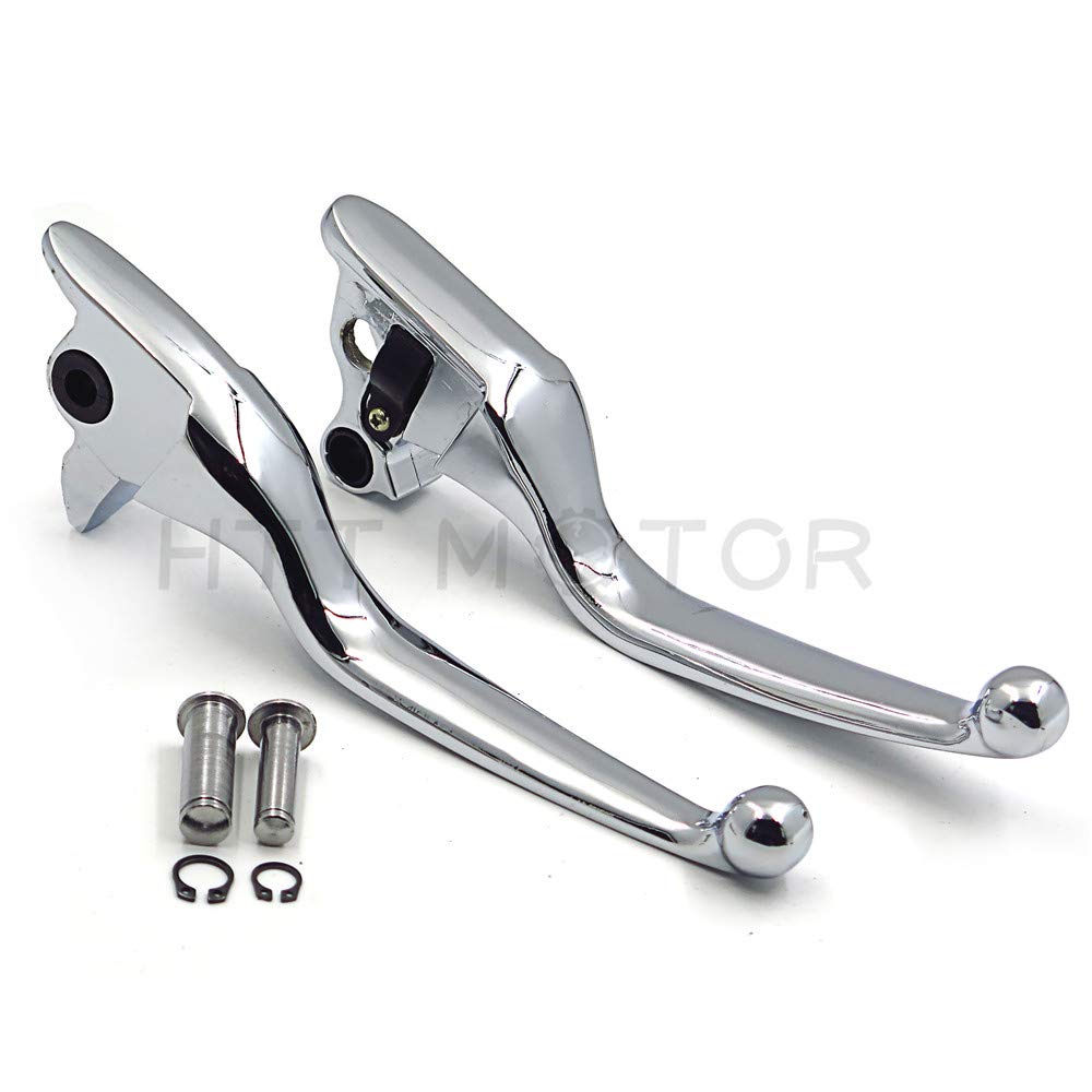 HTTMT MT241-026-CD Parts Chrome Brake Clutch Hand Lever Compatible with Harley 2008-2013 Touring and Trike Models 2014-later FLH