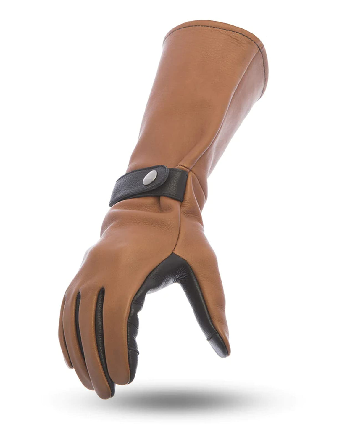 First Mfg Co - Phenom - Men'S Motorcycle Biker Riding Black Whiskey Leather Gloves - Medium - Touch Screen Support Windproof
