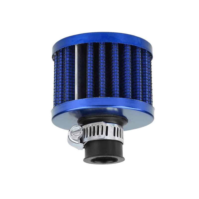 Rasnone Air Filter Cold Air Intake Filter Breather Turbo Vent Air Intake Filter Cleaner Black Universal (Blue)