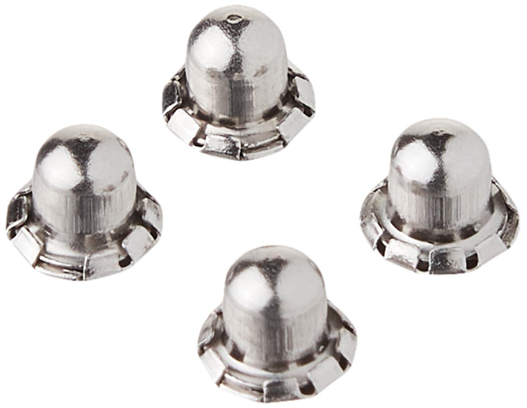 Inverness Stainless Steel Replacement Earring Clutches - 4 Pc Set - Secure, Gentle, Airflow Design for Pierced Ears - Compatible