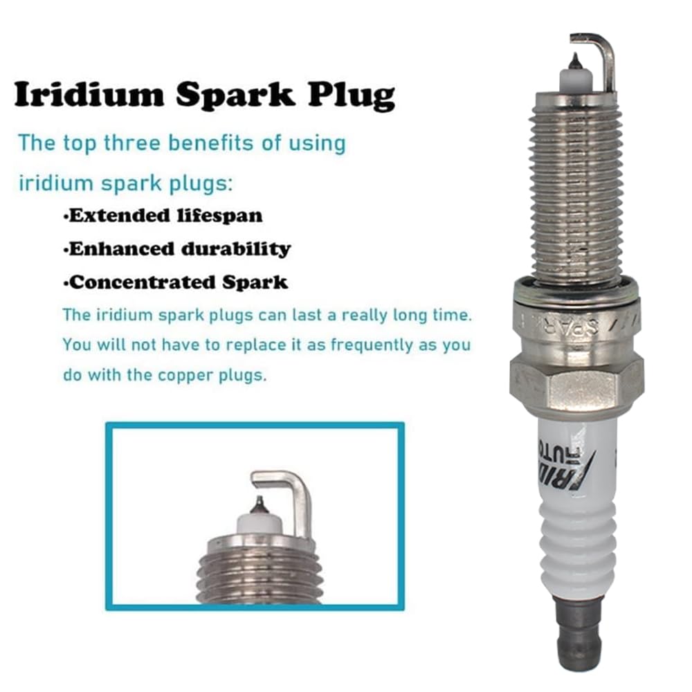 Autowxjq Iridium Spark Plug 6Pcs Replace Lkr7Dix-11S 93175