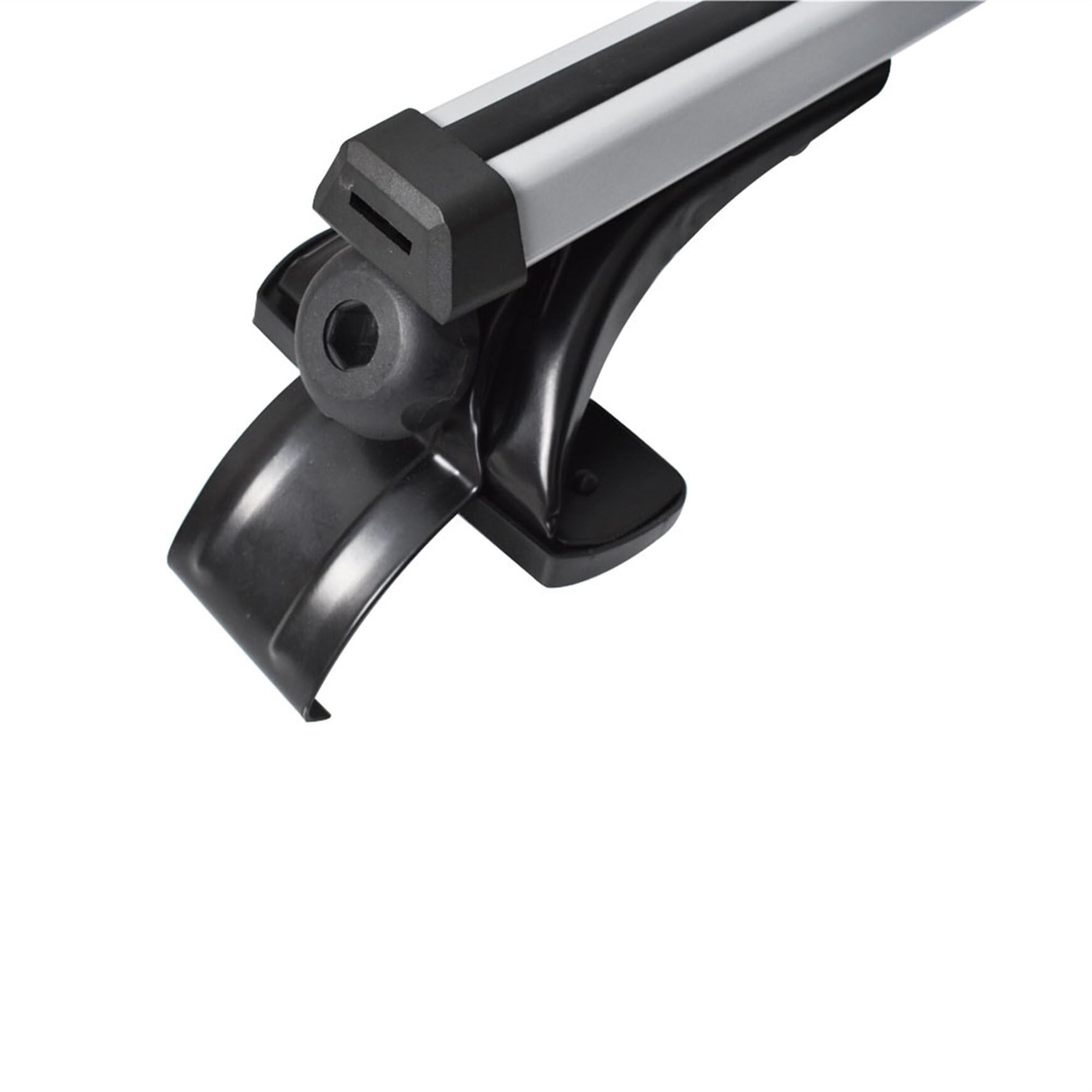 48 Inch Universal Car Top Roof Cross Bar Luggage Cargo Rack With 3 Kinds Clamp Silver Aluminum