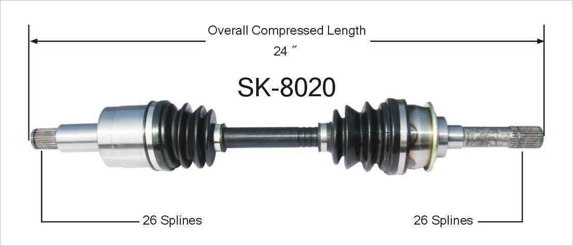 Surtrack Sk-8020 Cv Axle Shaft