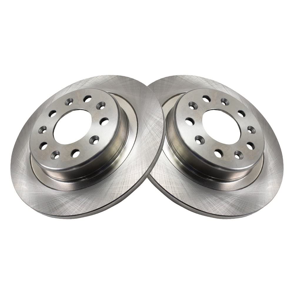 Trq Rear Brake Rotors Set Solid Compatible With 2017-2018 Buick Envision 2017-2019 Lacrosse 2018-2020 Regal Sportback Regal Tour
