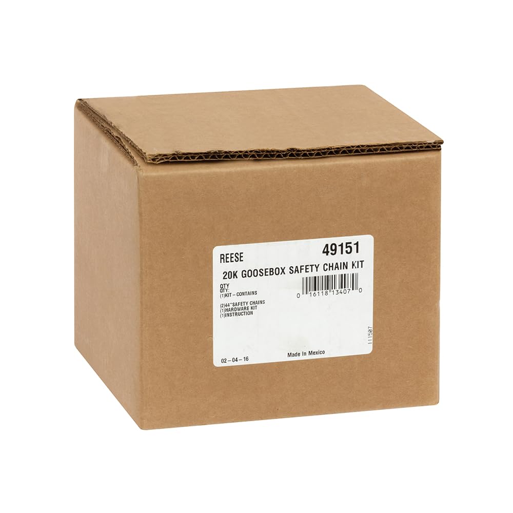 Reese Towpower 49151 Goose Box 20K Fifth Wheel Trailer Safety Chains, 20,000 Lbs. Capacity