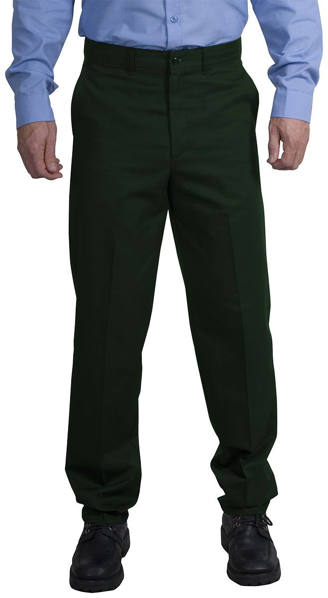 Red Kap Mens Stain Resistant, Flat Front Work Pants, Spruce Green, 48W X 30L