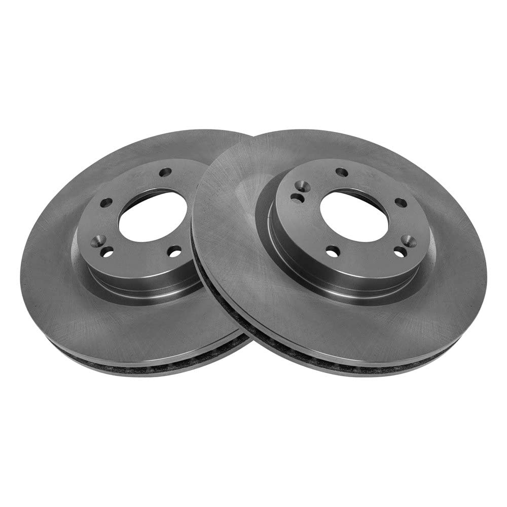 Trq Front Brake Rotors Set Vented Compatible With 20067-2016 Hyundai Santa Fe
