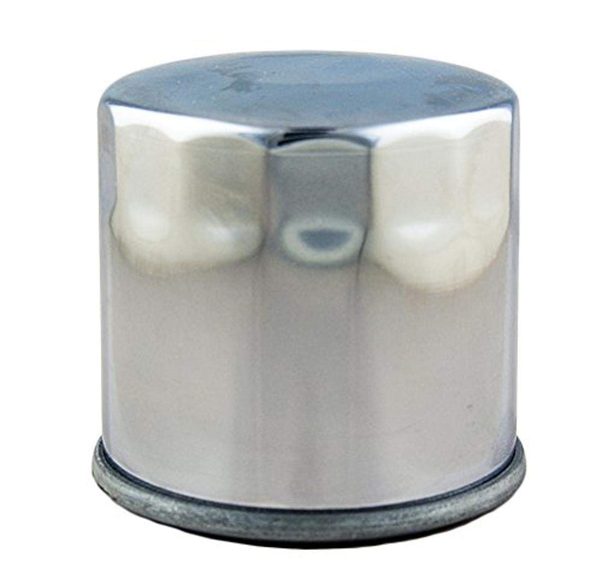 Hiflofiltro Hf138C-4 Chrome Standard Premium Oil Filter, 4-Pack