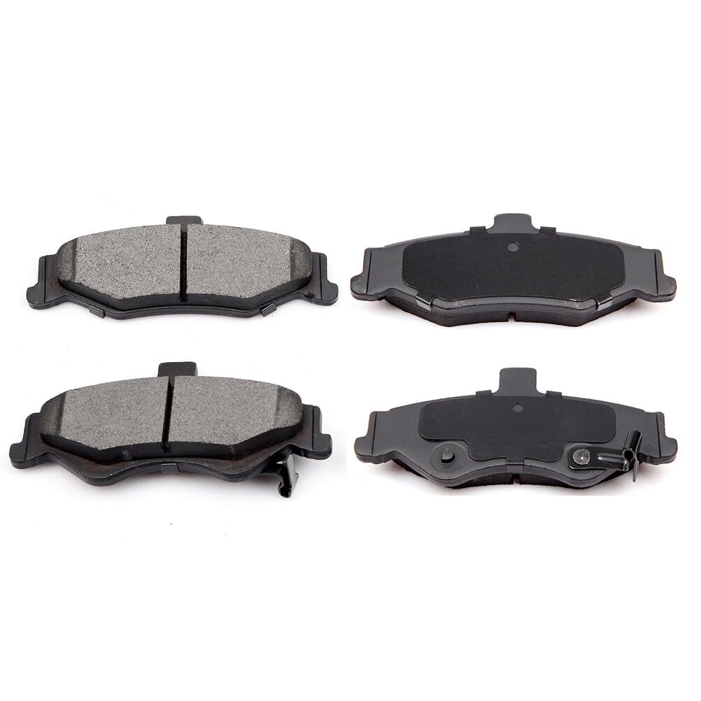 Cciyu D750 Rear Semi-Metallic Disc Brake Pads Kit For Chevrolet Camaro 1998-2002,For Pontiac Firebird 1998-2002 4Pcs
