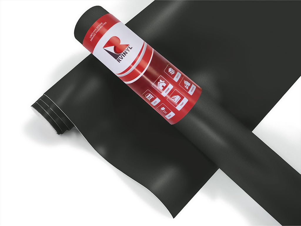 3M 2080 Series M12 Matte Black - 5Ft X 18Ft - 90Sq Ft - Dual Cast Lustrous Vinyl Car Wrapping Film - Bubble Free Vehicle Sheet R