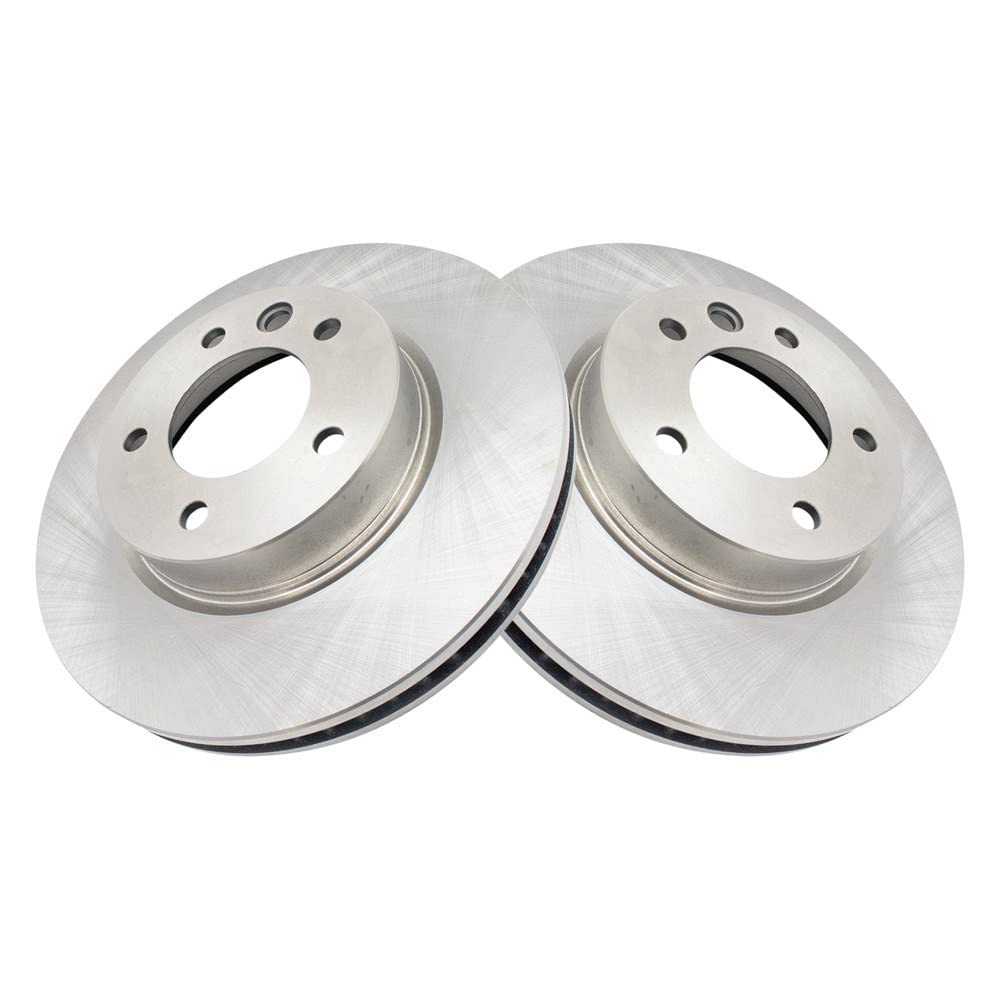 Trq Front Brake Rotors Set Vented Compatible With 2003-2010 Porsche Cayenne 2004-2017 Volkswagen Touareg