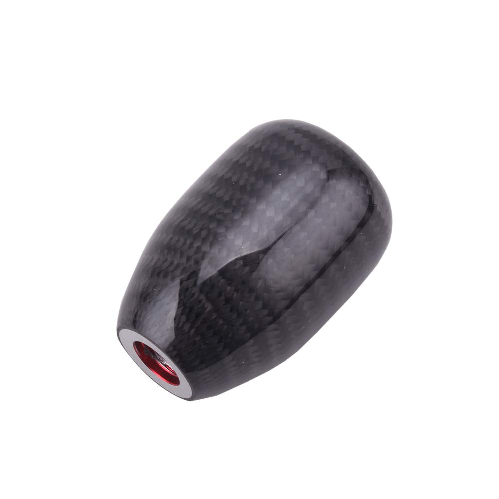 Muge Racing Universal Carbon Fiber Shift Knob Automatic/Manual Gear Shift Knob For Most Vehicles With 3 Adapters