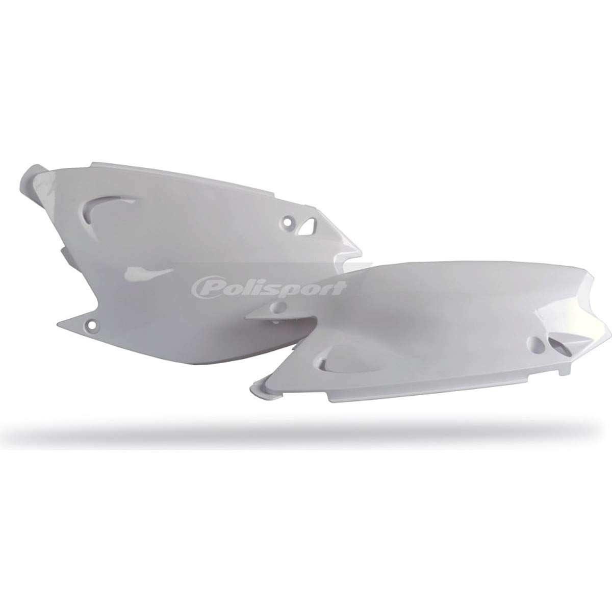 Polisport Side Panel Set (White) For 03-07 Kawasaki Kx250