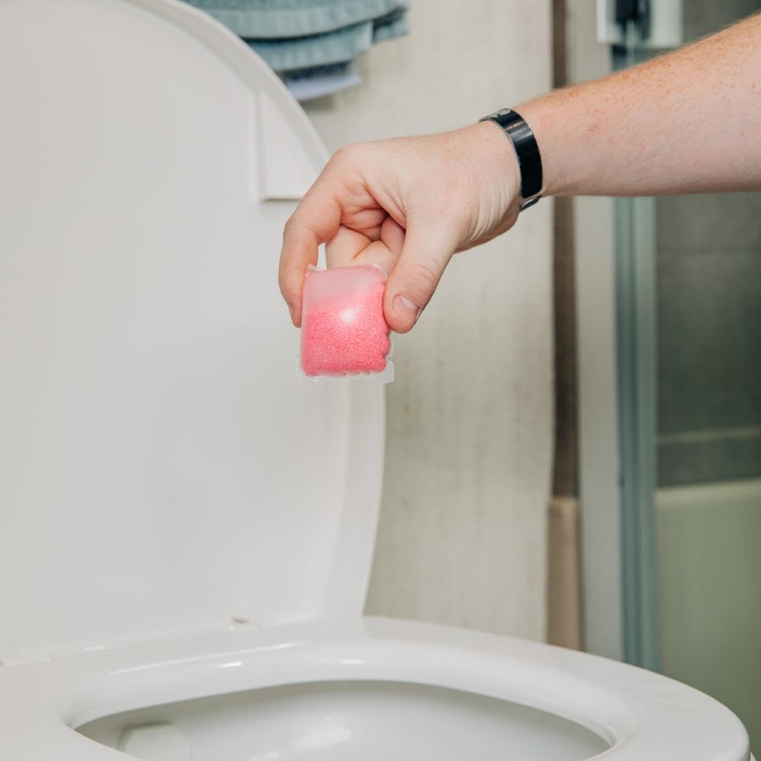 Camco Tst Max Rv Toilet Treatment Drop-Ins - Control Unwanted Odors And Break Down Waste And Tissue - Septic Tank Safe - Hibiscu