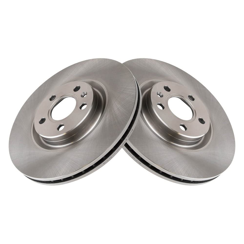 Trq Front Brake Rotors Set Vented Compatible With 2019-2020 Volvo S60 2017-2020 S90 V60 2020 V60 Cross Country 2018-2020 V90 V90