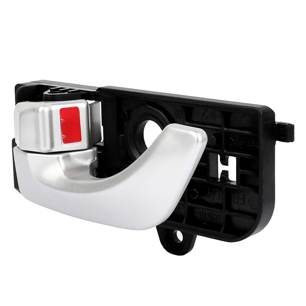 Eccpp Door Handles Interior Inside Inner Front Driver Passenger Side For 2005-2008 For Hyundai Sonata Silver(2Pcs)
