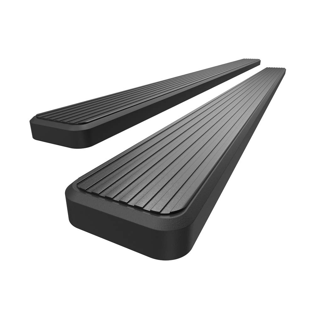 HD Ridez Running Board 5'' Stainless Steel Black Compatible with Toyota Tundra 2007-2021 Double Cab (Nerf Bar Side Steps Side Ba