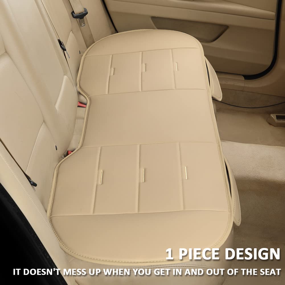 West Llama Bottom Seat Covers, Include 1 Pair Front Seat Protector And 1 Rear Seat Cover, Universal Pu Leather Seat Covers For 9