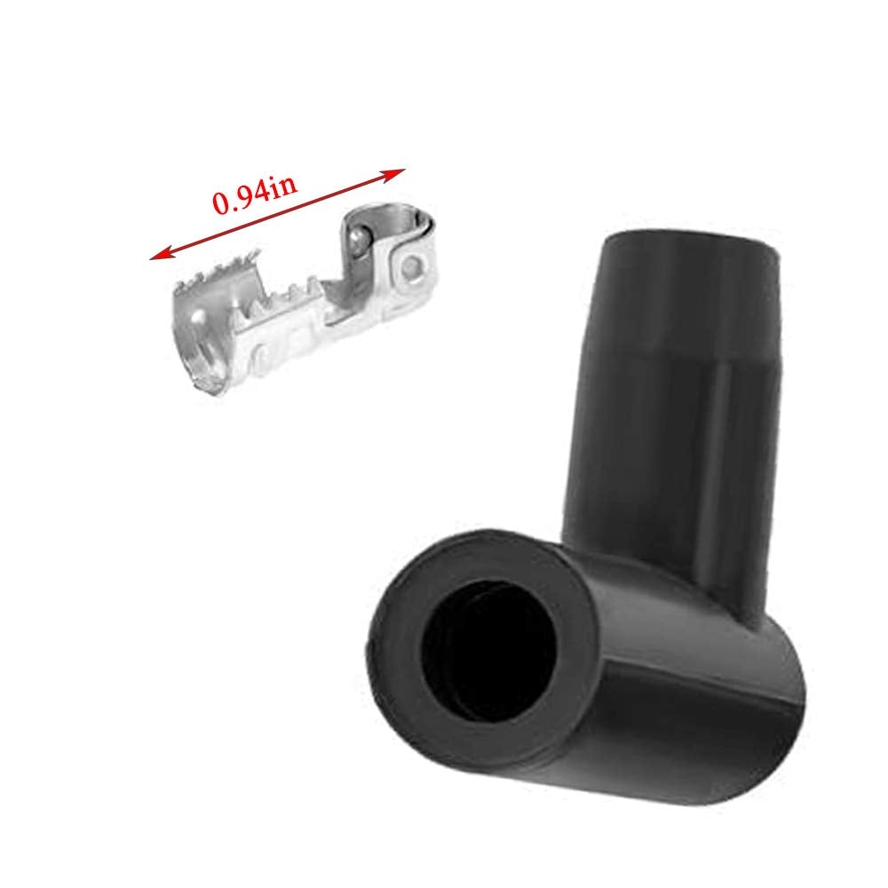 Dskoiph 8 Pack Spark Plug Boot Hei Distributor And Coil Boot 90 Degree Spark Plug Boot Terminal Kit