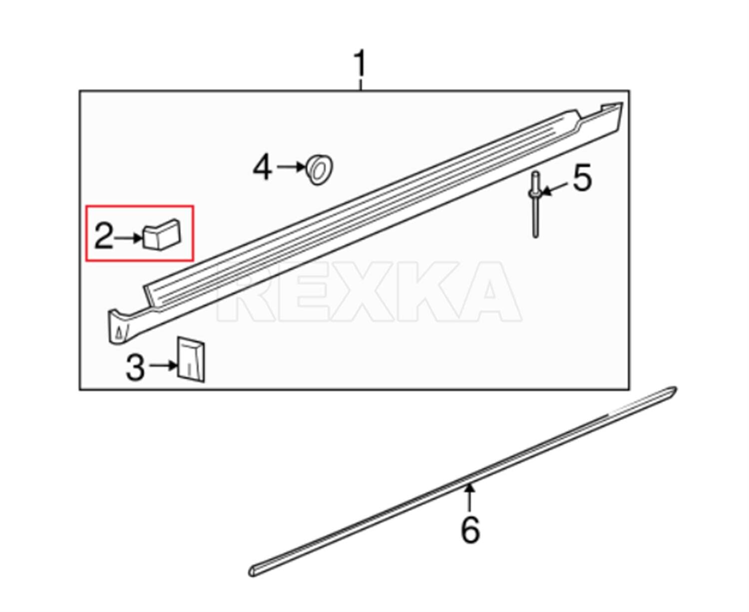 Rexka 20Pcs Rocker Moulding Clips For Gm 11562563 Chevrolet Malibu
