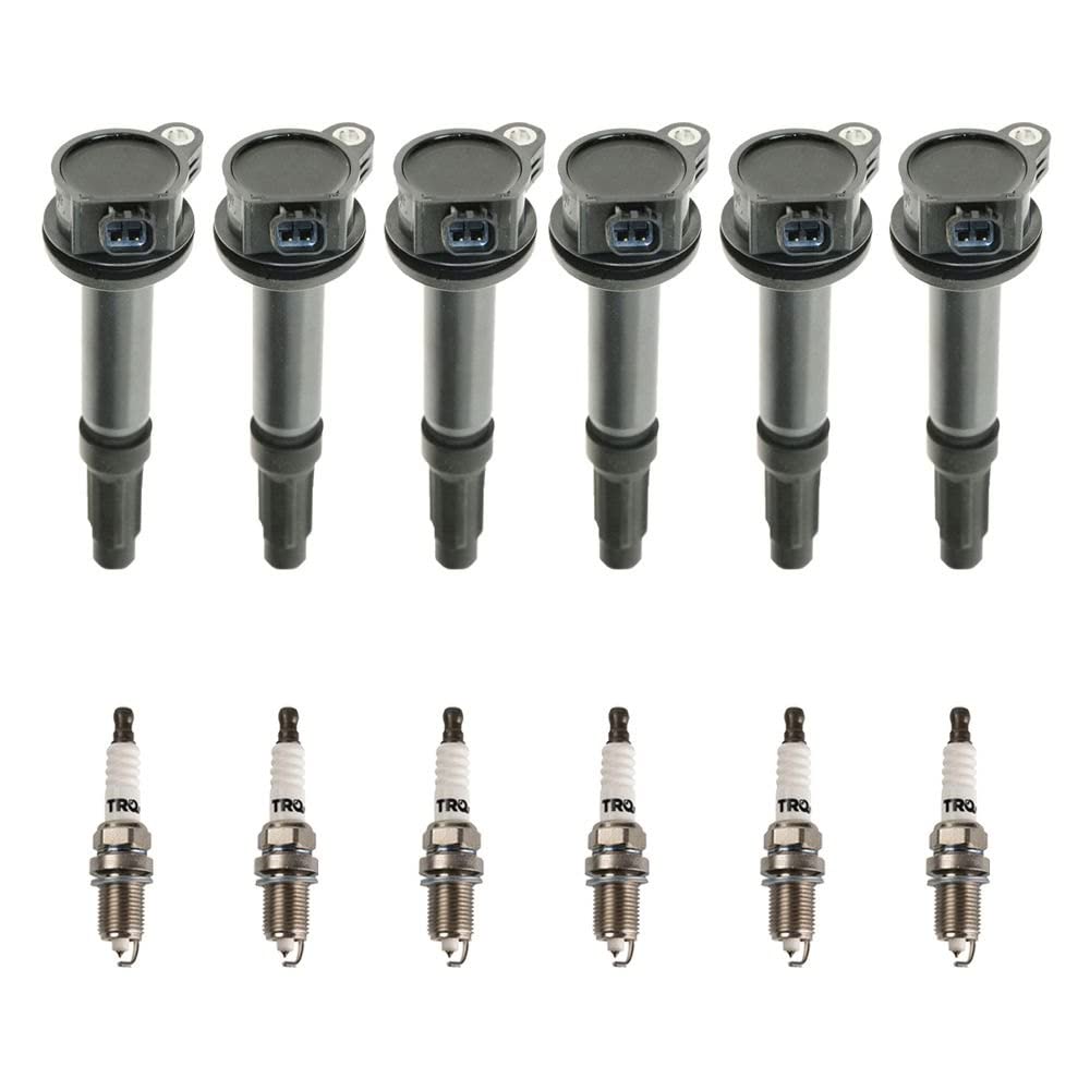 Trq Ignition Kit Ignition Coil Spark Plugs Compatible With 2009-2012 Ford Escape 2006-2012 Fusion 2006 Lincoln Zephyr 2008-2011