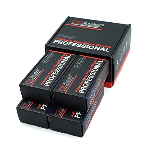Ckauto 4 Boxes, 960Pcs, 0.25Oz, Grey, Adhesive Stick On Wheel Weights, Automobiles, Trucks, Suvs & Motorcycles, Low Profile, 60Oz/Box, U.S. Oem Quality, Valued Pack Perfect For Garages