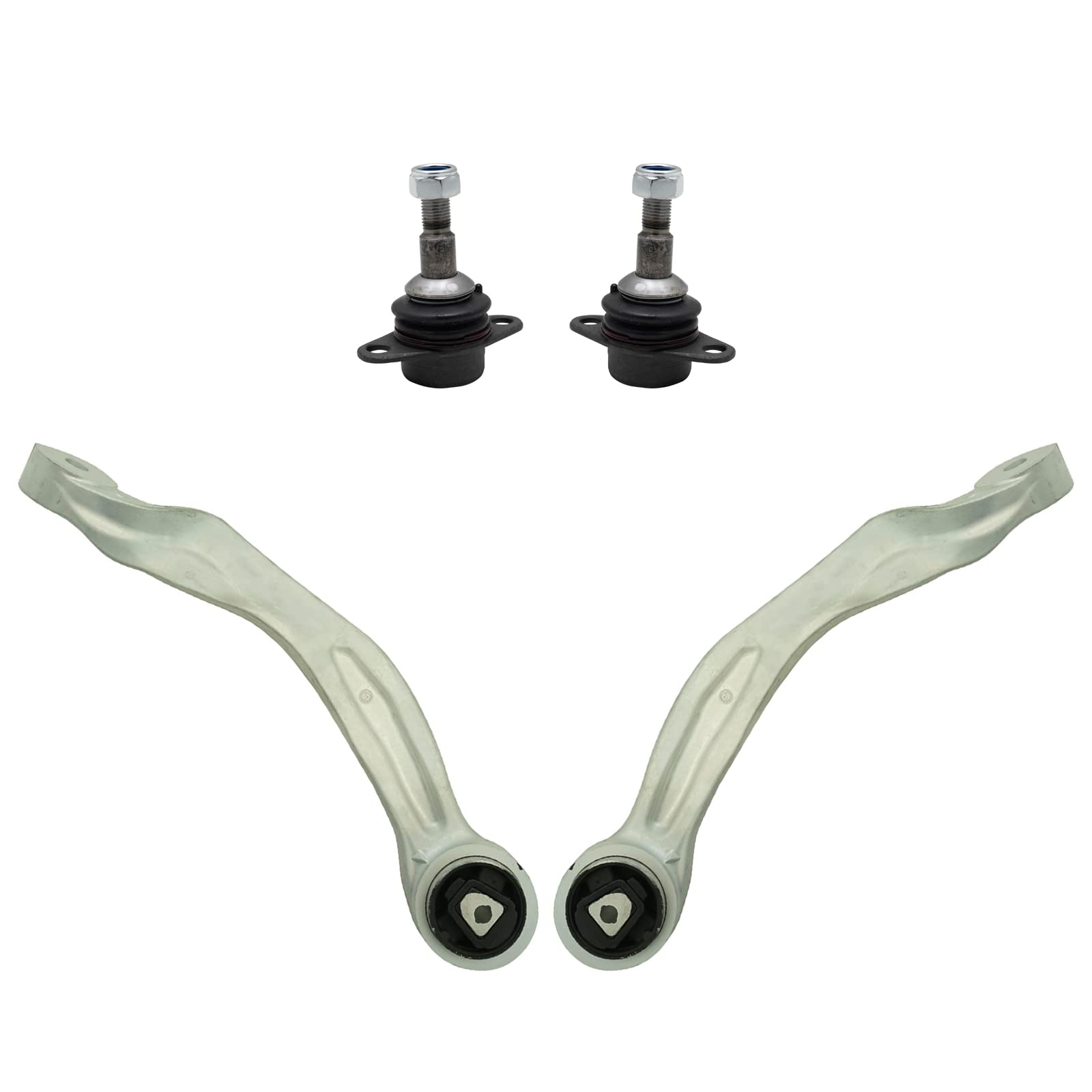 TRQ Front Lower Control Arm with Ball Joint Set Compatible with 2006-2007 BMW 525xi 2009-2010 528i xDrive 2008 528xi 530xi 535i 