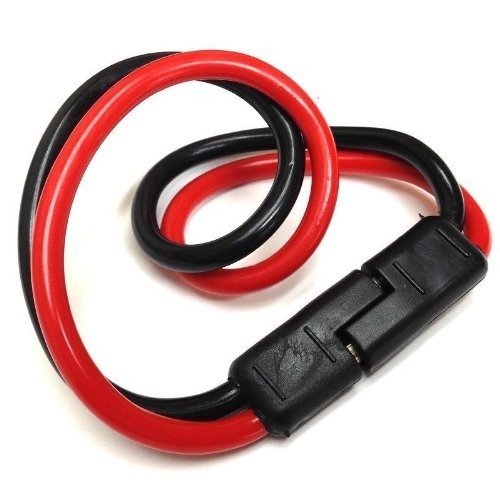 5 Pack Audiopipe 12' Inch Long 10 Gauge 2 Pin Quick Disconnect Polarized Plug Wire Harness