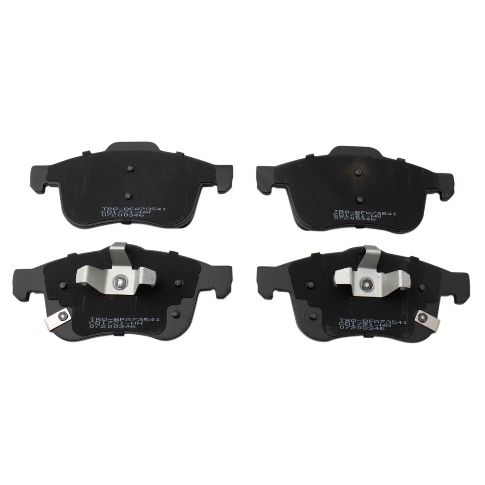 TRQ Front Brake Pads Ceramic Compatible with 2014-2020 Fiat 500L 2015-2021 Ram ProMaster City