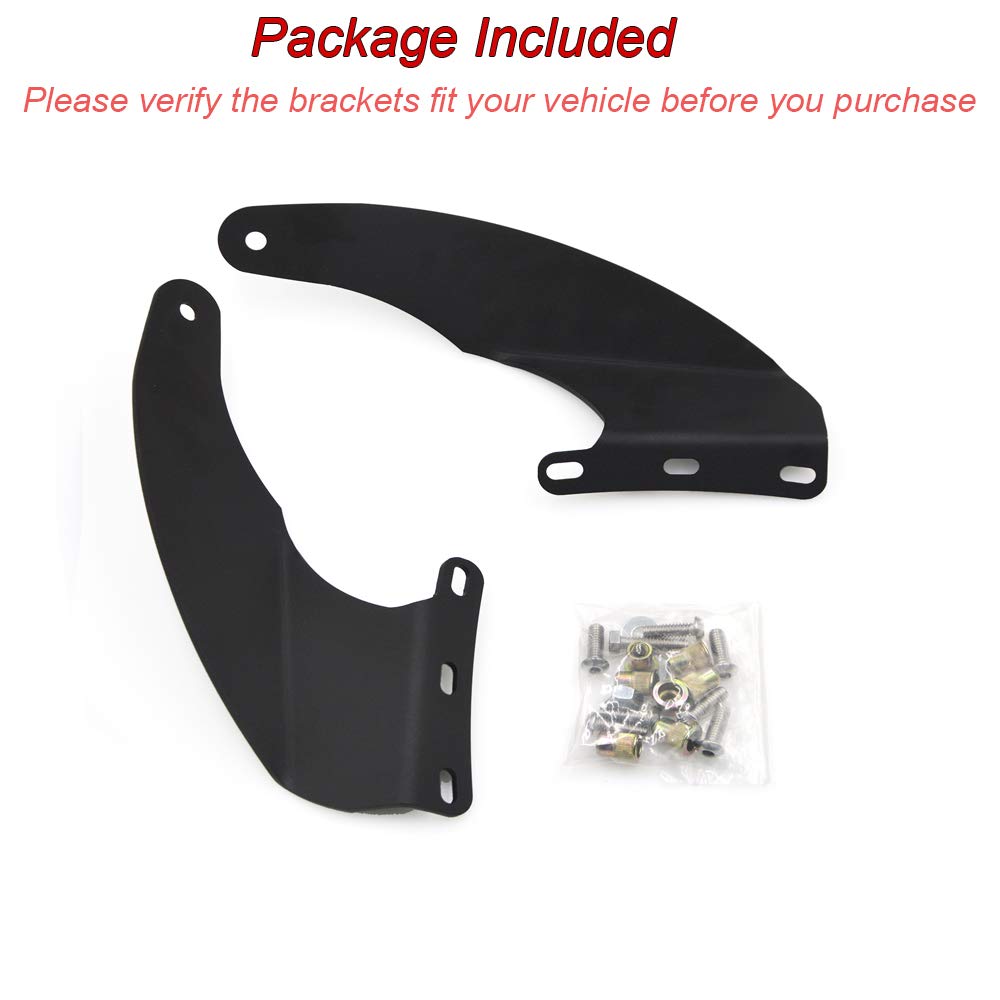 Xjmoto 52 Inch Curved Light Bar Upper Roof Windshield Mounting Brackets Compatible With Dodge Ram1500 2002-2008 Ram 2500 3500 20