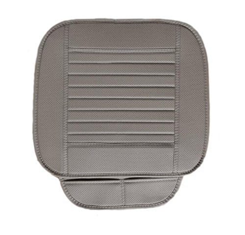 EDEALYN (2PCS PU Leather Seat Covers Auto Seat Protector Car Seat Covers for Front Seat with Side Flaps,(Deep20 inch    Width20