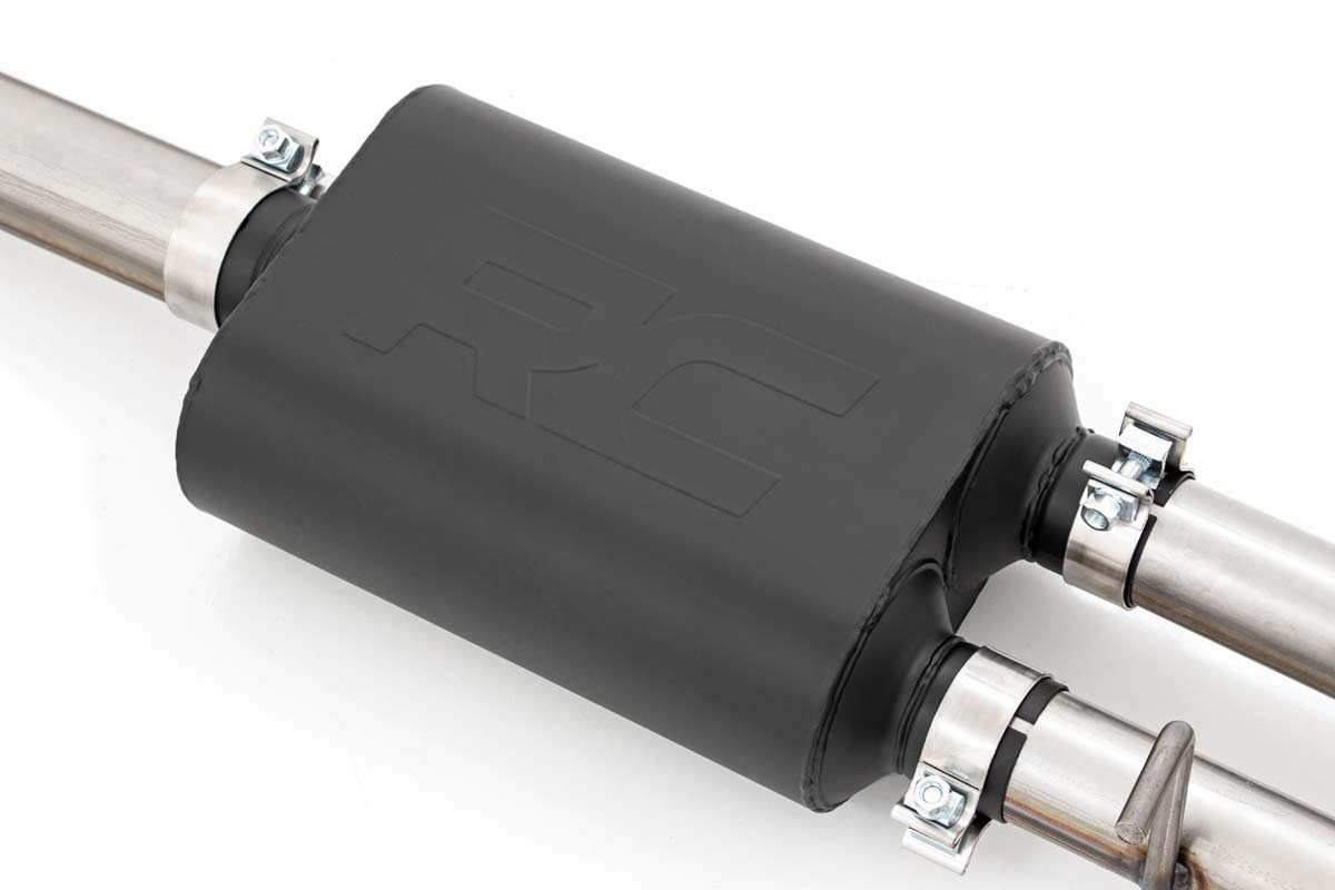 Rough Country Dual Cat-Back Exhaust For Chevy Silverado/Gmc Sierra 1500 (2019-2024) - Fits 5.3L Engine