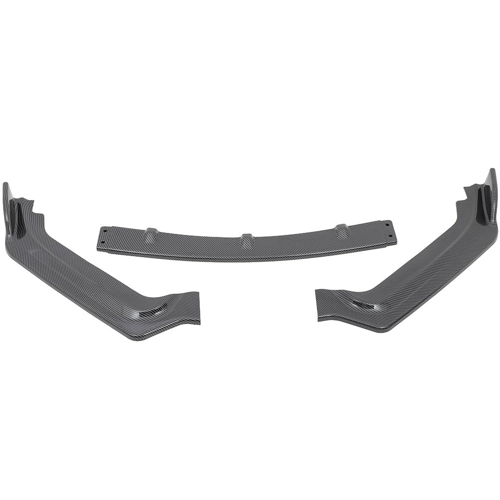 Scitoo Glossy Carbon Look Front Bumper Lip V Style Fits For 2017-2020 For Infiniti Q60 Coupe Pp Front Lip Spoiler