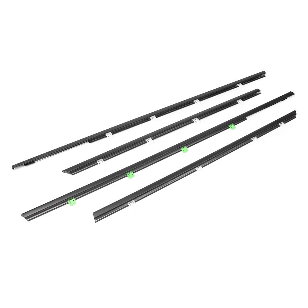 GZYF 4PCS Weatherstrip,Window Weather Stripping Moulding Trim Seal Belt for Honda Civic 2012 2013 2014 2015, Door Outside Trim S