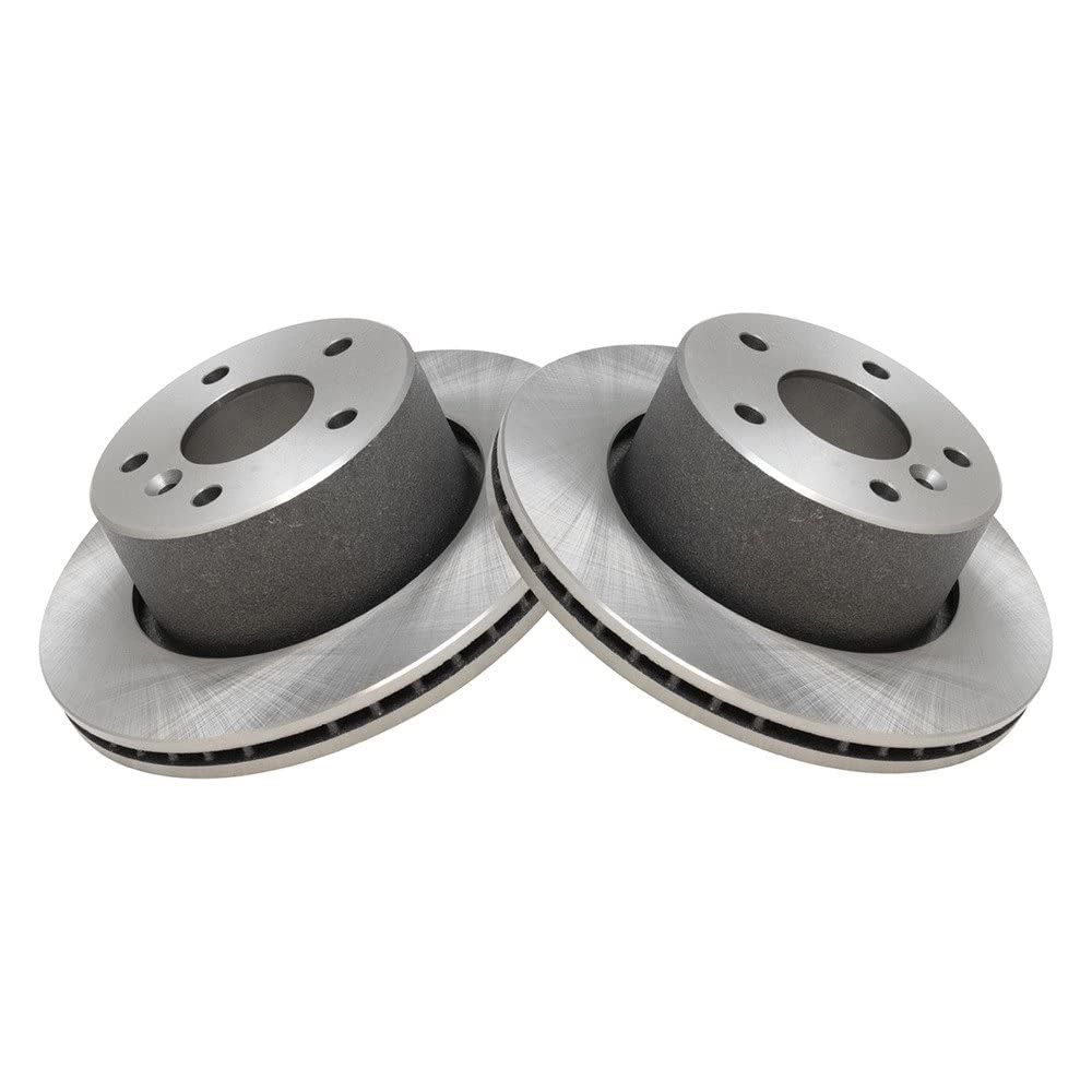 Trq Front Brake Rotors Set Vented Compatible With 1999-2004 Land Rover Discovery