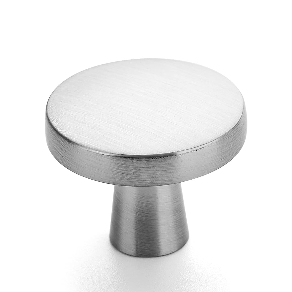 Ravinte 60 Pack Drawer Pulls 1-1/4 Inch Kitchen Cabinet Knobs Brushed Nickel Round Dresser Drawer Knobs Solid Dresser Knobs Drawer Knobs Simple Cabinet Hardware For Cupboard Drawer Pulls