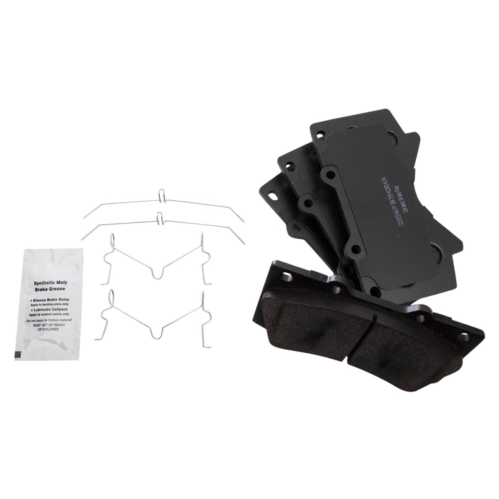 TRQ Front Brake Pads Ceramic Compatible with 2008-2021 Lexus LX570 Toyota Land Cruiser Sequoia 2007-2021 Tundra