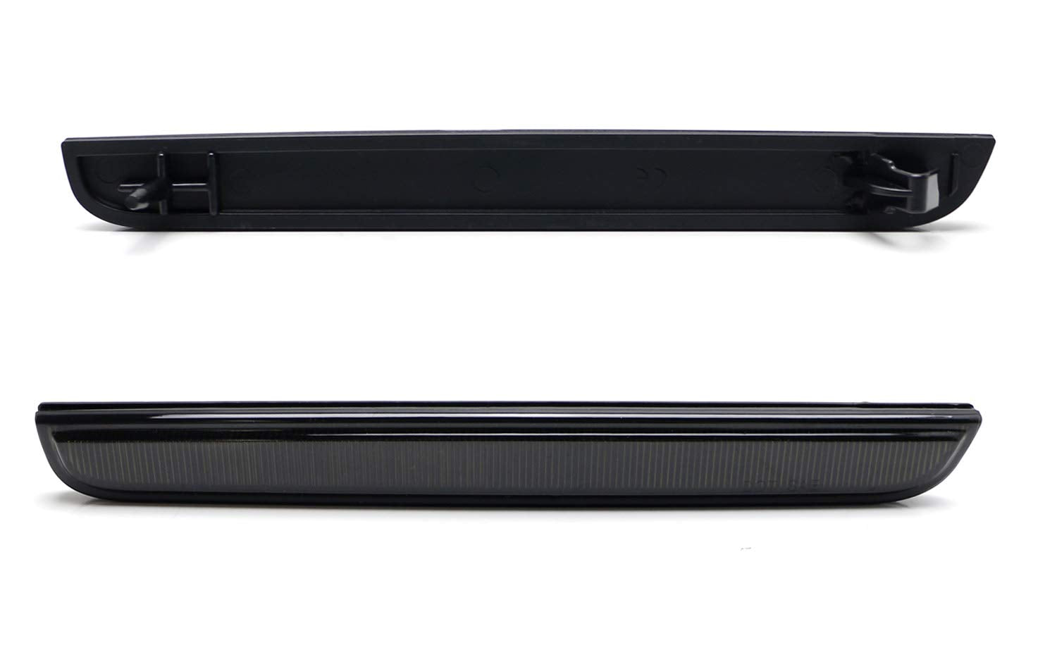 Ijdmtoy Blackout Smoked Lens Rear Bumper Reflector Lenses Compatible With 2015-Up Dodge Challenger, Oe-Spec Lh Rh Assembly