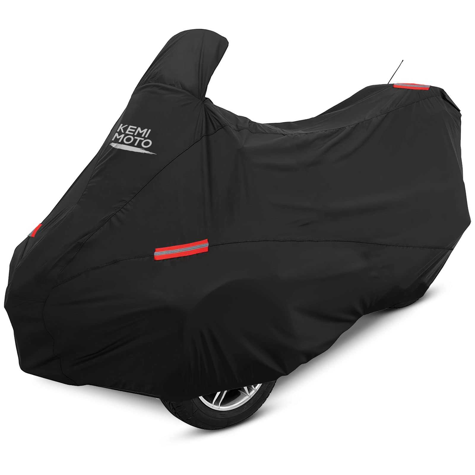 Kemimoto Full Cover Compatible With Can-Am Spyder Rt 2010-2019 Cover Dustproof All Weather Resistant With Reflective Strips
