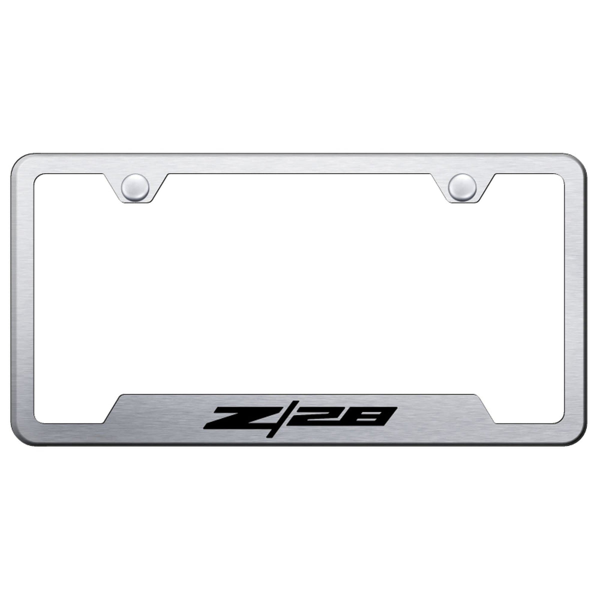 Au-Tomotive Gold Laser Etched Logo Cut-Out License Plate Frame For Chevy Z28 (Br WBCARB00EO7YSTY