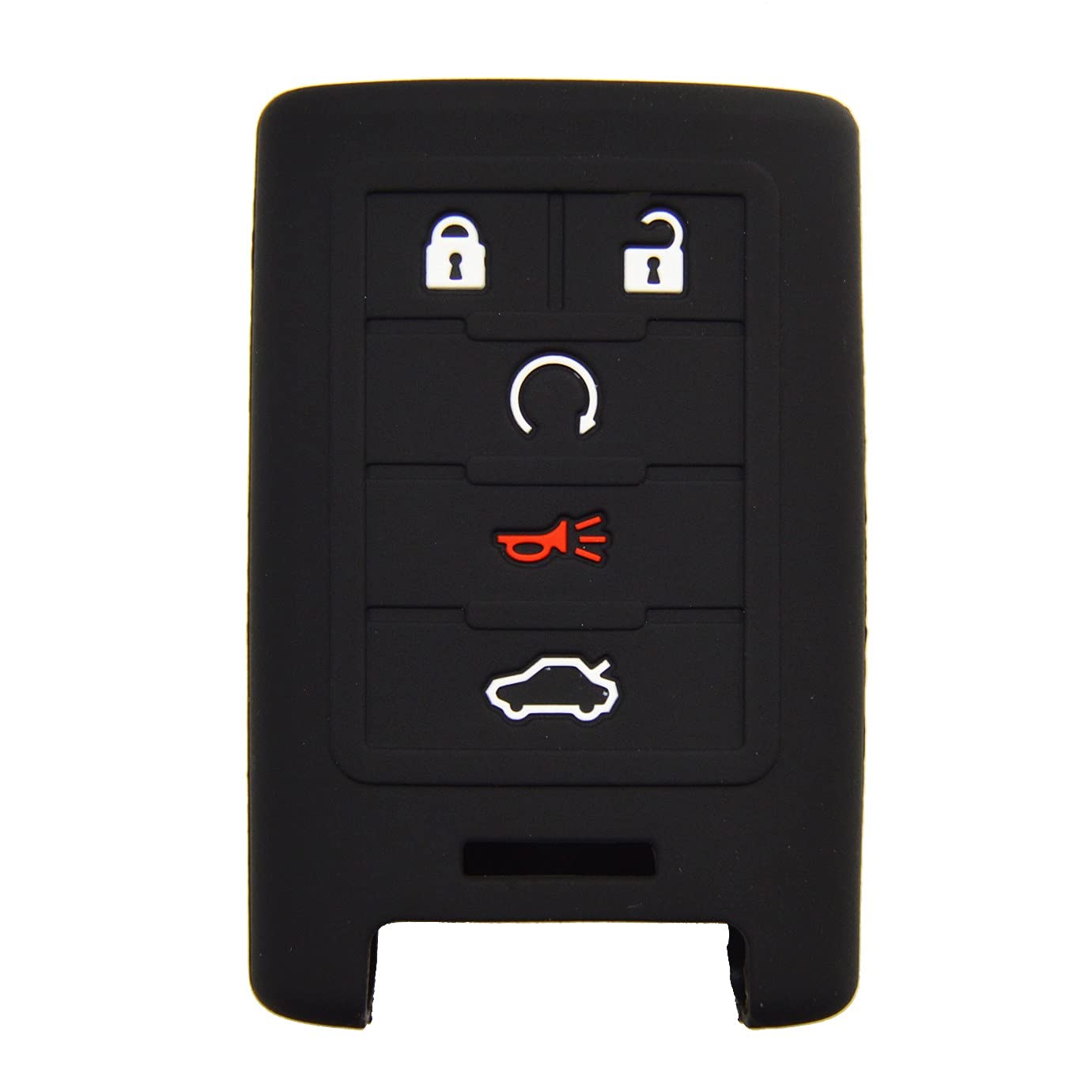 Silicone Smart Key Fob Cover Compatible With Corvette C7 Cadillac Cts Ats Srx Sts Dts