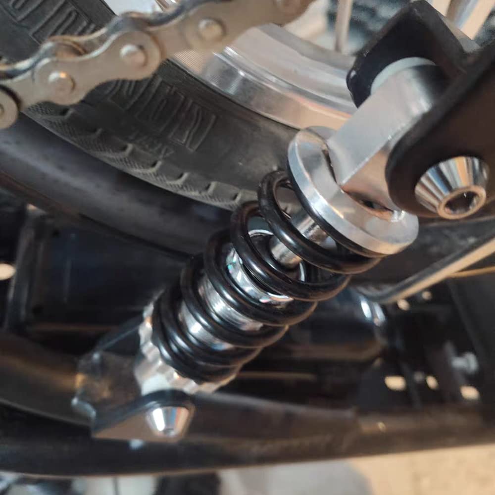 CYDZSW Bicycle Motorcycle Shock Absorber,215mm/8.46in 2000LBS Rear Sprin Shock Damper Universal Fits for Moped Scooter Pit Dirt