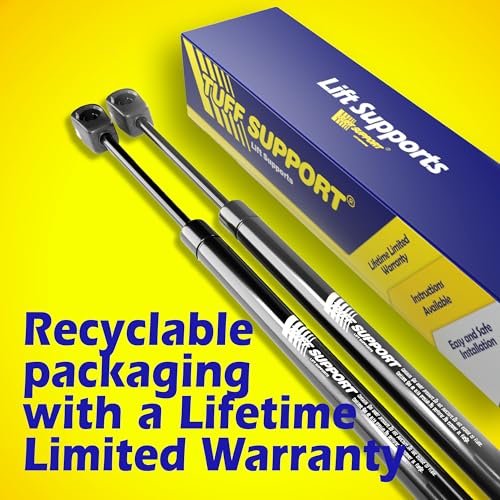 2 Pieces (Set) Tuff Support Trunk Lid Lift Supports 1986 to 1998 Saab 900 Convertible, 1995 to 1998 Saab 900 Sedan, 1995 to 1998 Saab 9-3, 1999 to 2003 Saab 9-3 W, O Spoiler