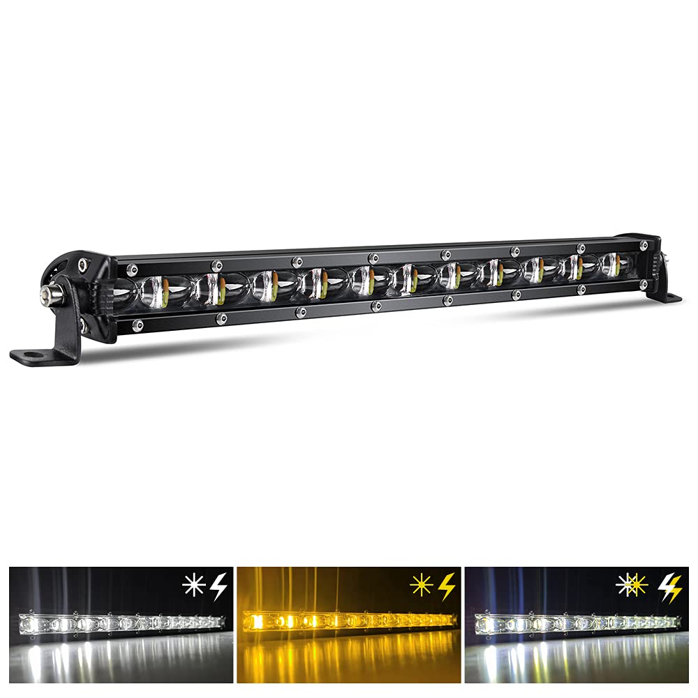 Co Light Led Light Bar Single 14 Inch Slim Single Row Lightbar Driving Combo Beam Off Road Fog Work Lights With Mounting Bracket