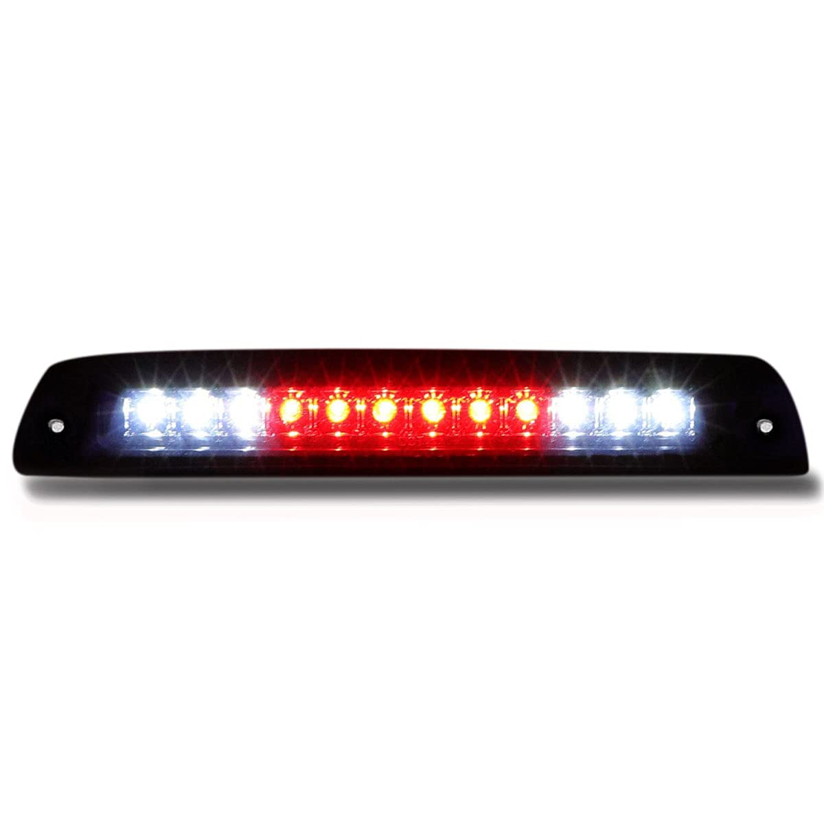 Aliminyy For 1994-2001 Dodge Ram 1500 2500 3500 Led Third 3Rd Brake Light High Mount Stop Light Rear Cargo Lamp (Black Housing & Smoke Lens)