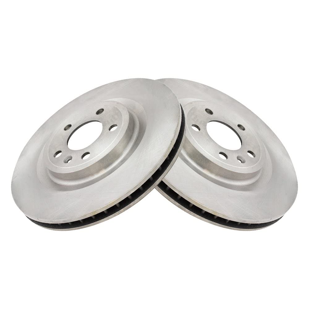 Trq Front Brake Rotors Set Vented Compatible With 2011-2014 Ford Mustang