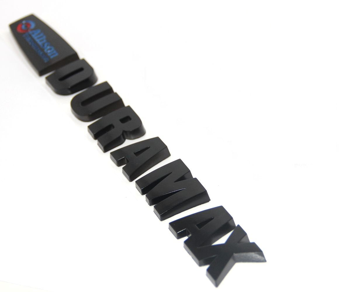 Yoaoo 2Pack Oem Allison Duramax Badges Emblems Compatible With Silverado 2500Hd 3500Hd Hood Black Blue