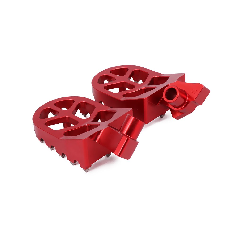 Anxin Foot Pegs Footpegs Footrest Foot Pedals Rests Cnc For Cr125 95-99 Cr250R 95-99 Cr500R 95-01 Motorcycle Red