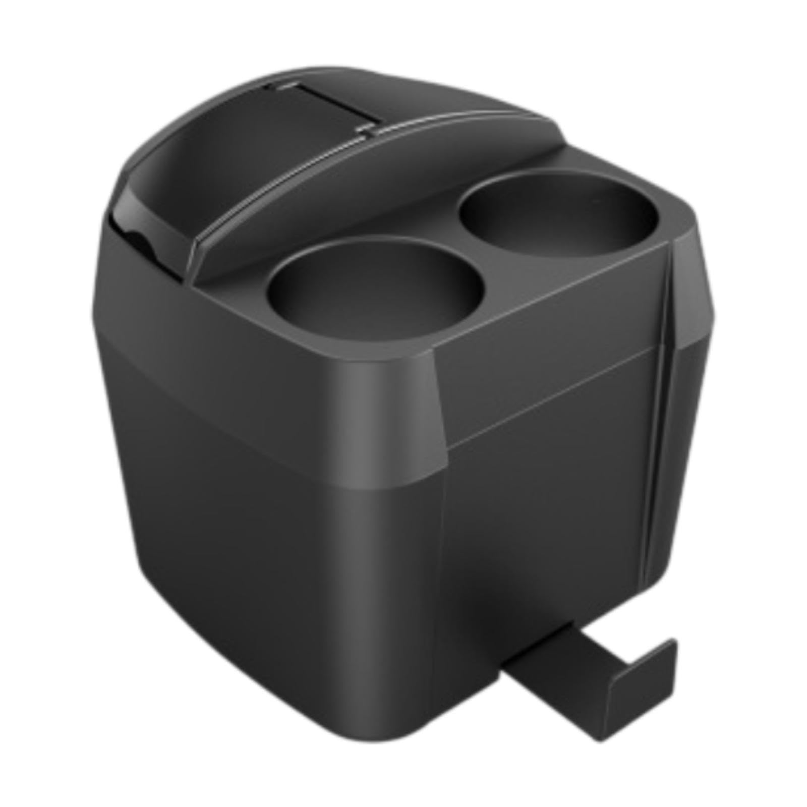 Auto Garbage Can Storage Box Multifunctional for Car Automatic Car Trash Can black